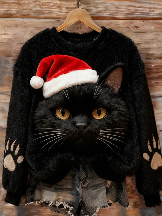 Kvinders Retro Animal Art Print Casual Flannel øverst