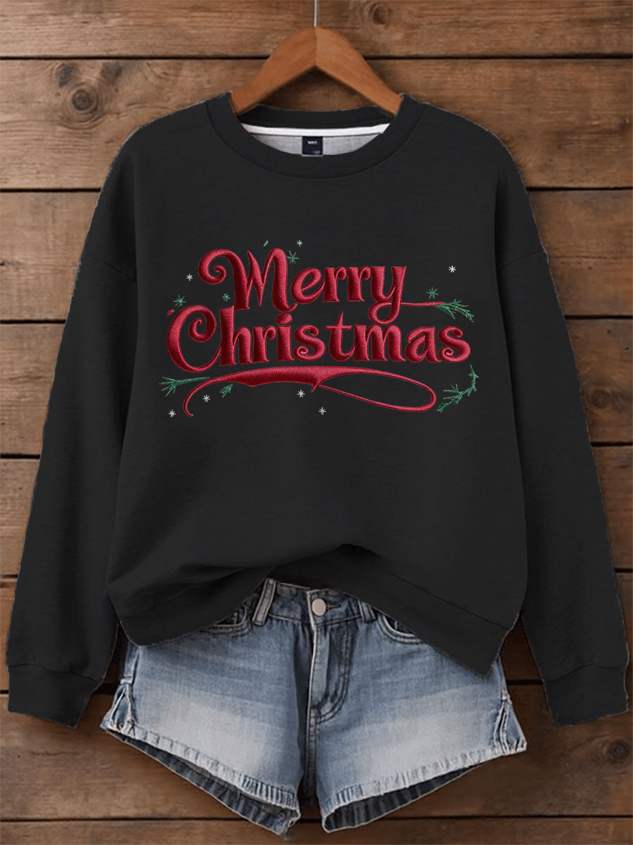 Kvinders jul Print Casual Sweatshirt