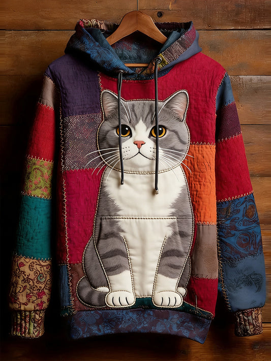 Mænds Retro Abstrakt Animal Art Print Komfortabel Sweatshirt