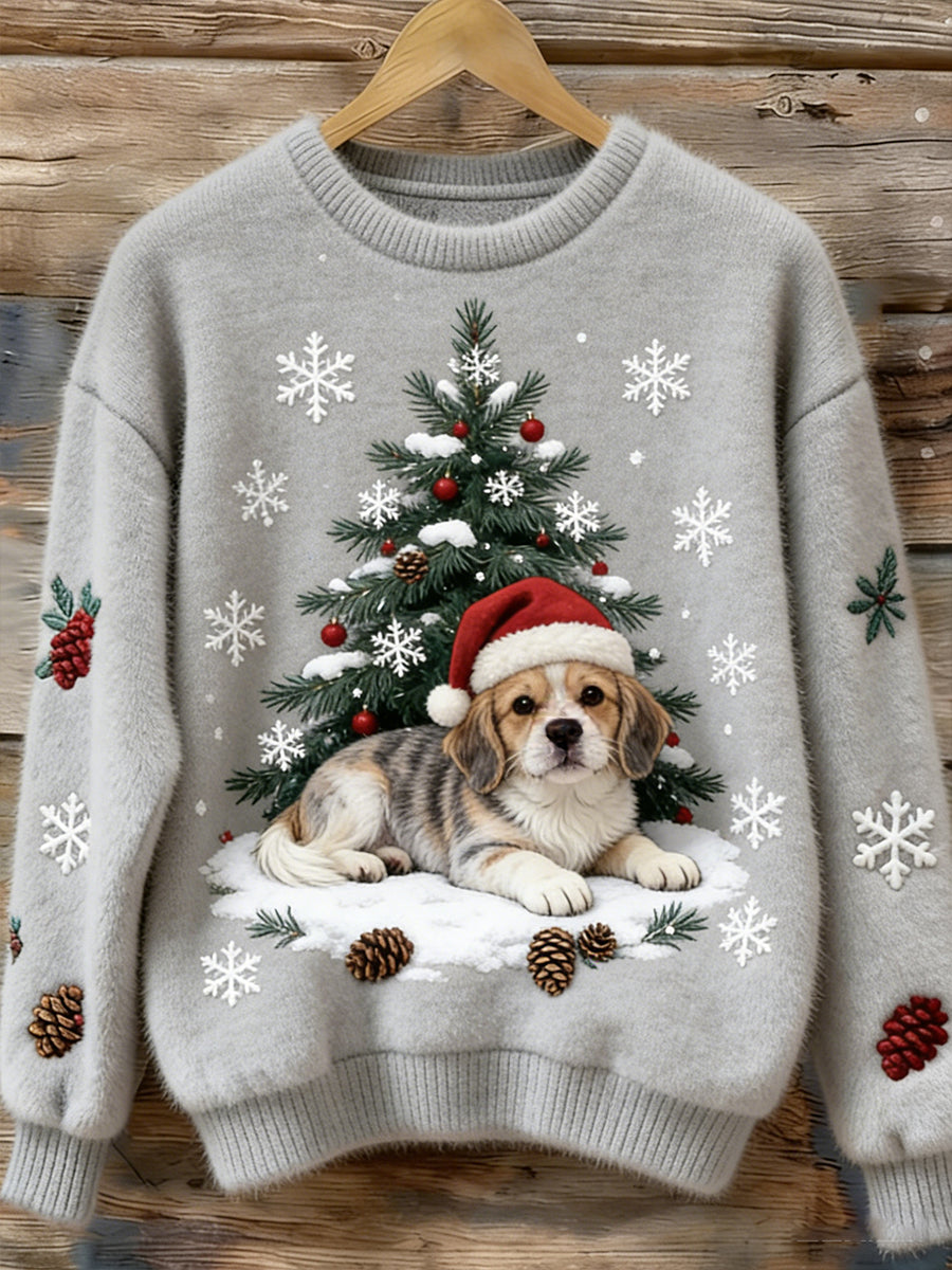 Kvinders Retro Animal Art Print Komfortable Flannel øverst