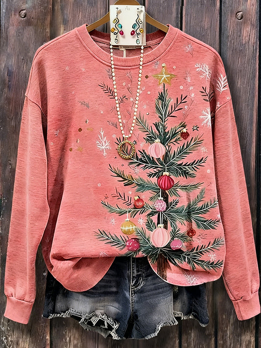 Kvinders jul Print Sweatshirt