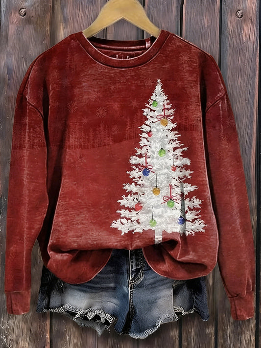 Kvinders jul Print Sweatshirt