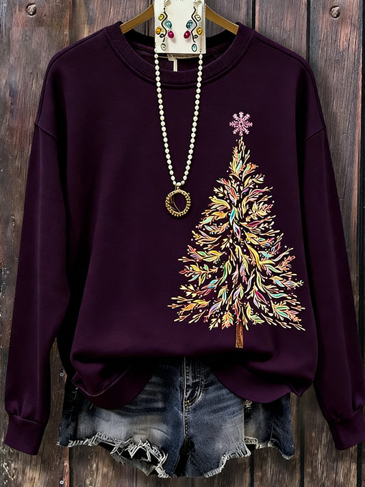 Kvinders jul Print Sweatshirt