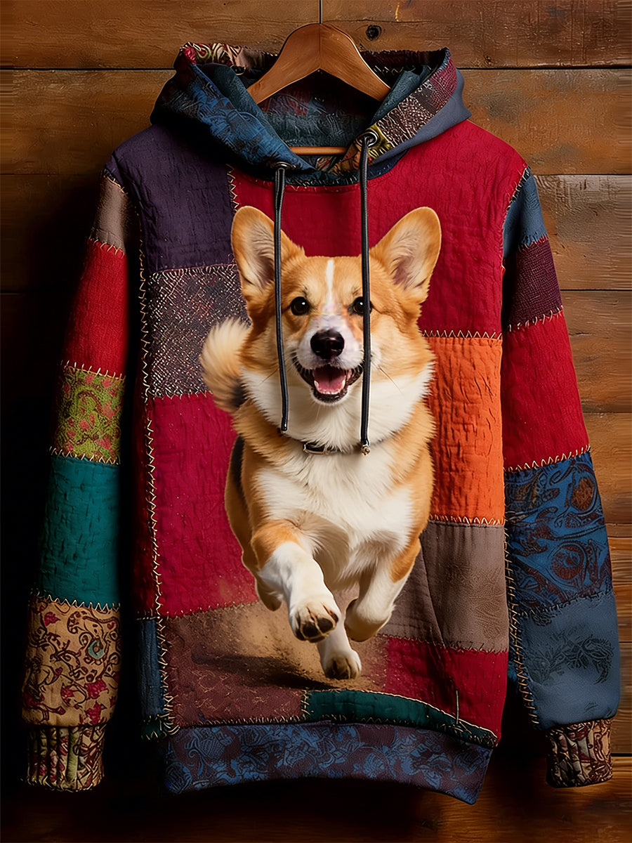 Unisex Retro Animal Art Print Komfortabel Casual Sweatshirt