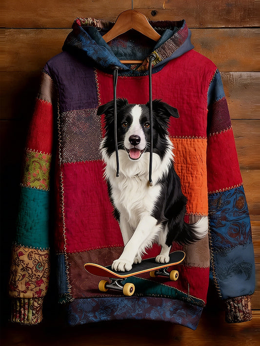 Unisex Retro Animal Art Print Komfortabel Casual Sweatshirt