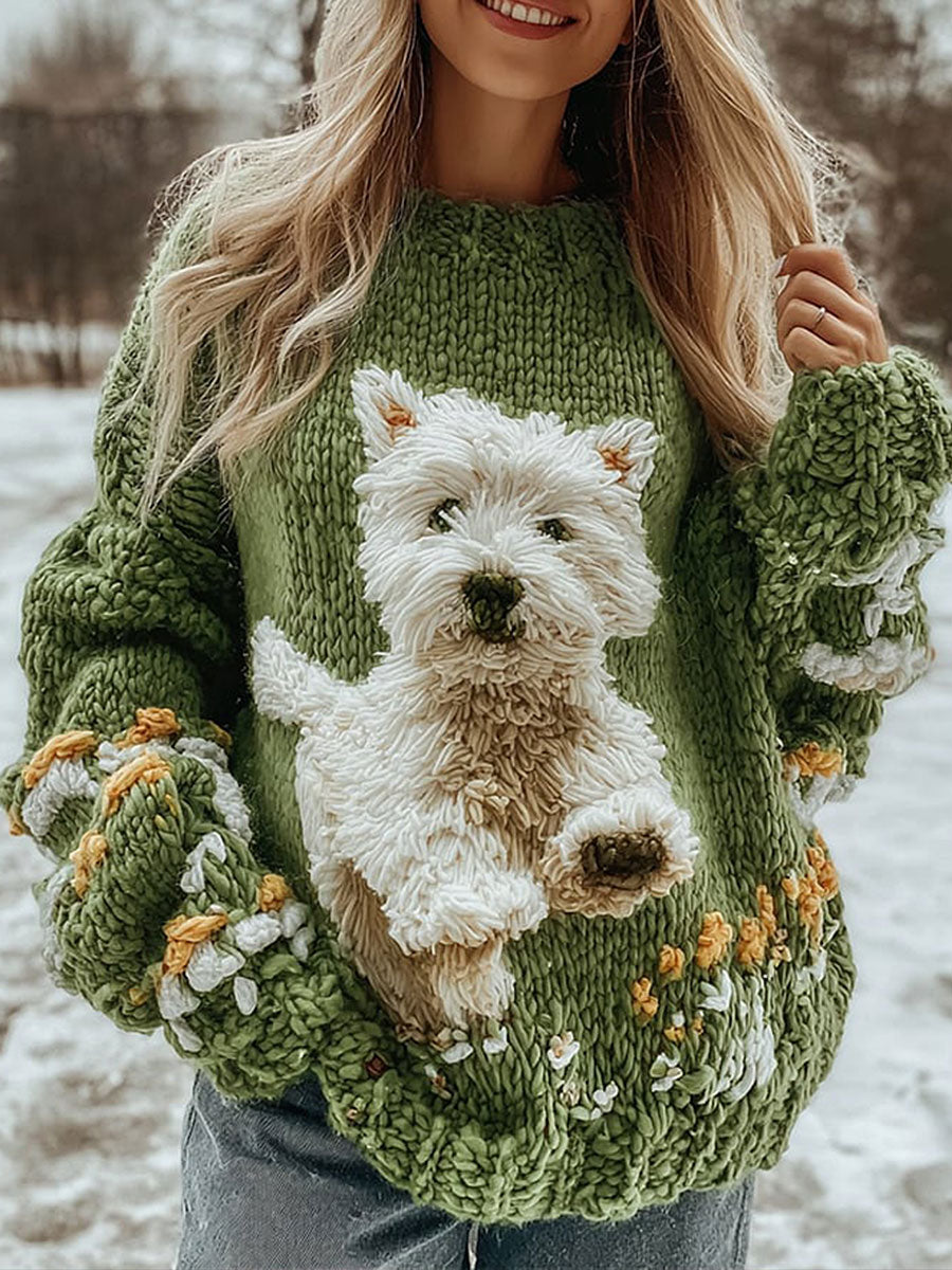 Kvinders efterårhunde tryk topper
