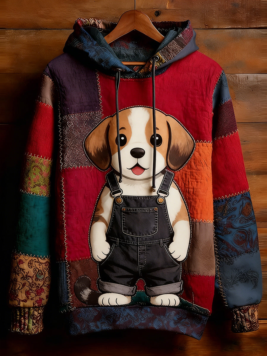 Unisex Retro Animal Art Print Komfortabel Casual Sweatshirt