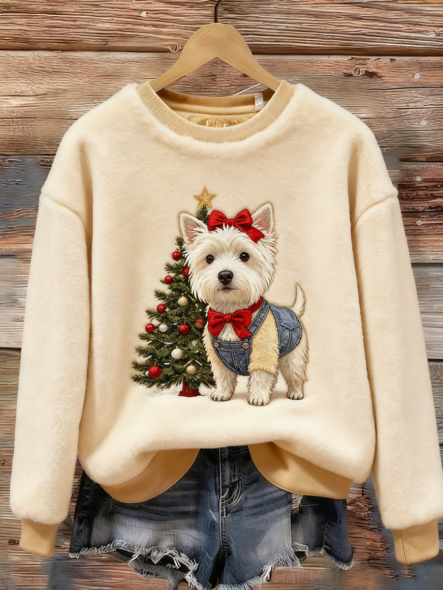 Kvinders Retro Animal Art Print Komfortable Flannel øverst