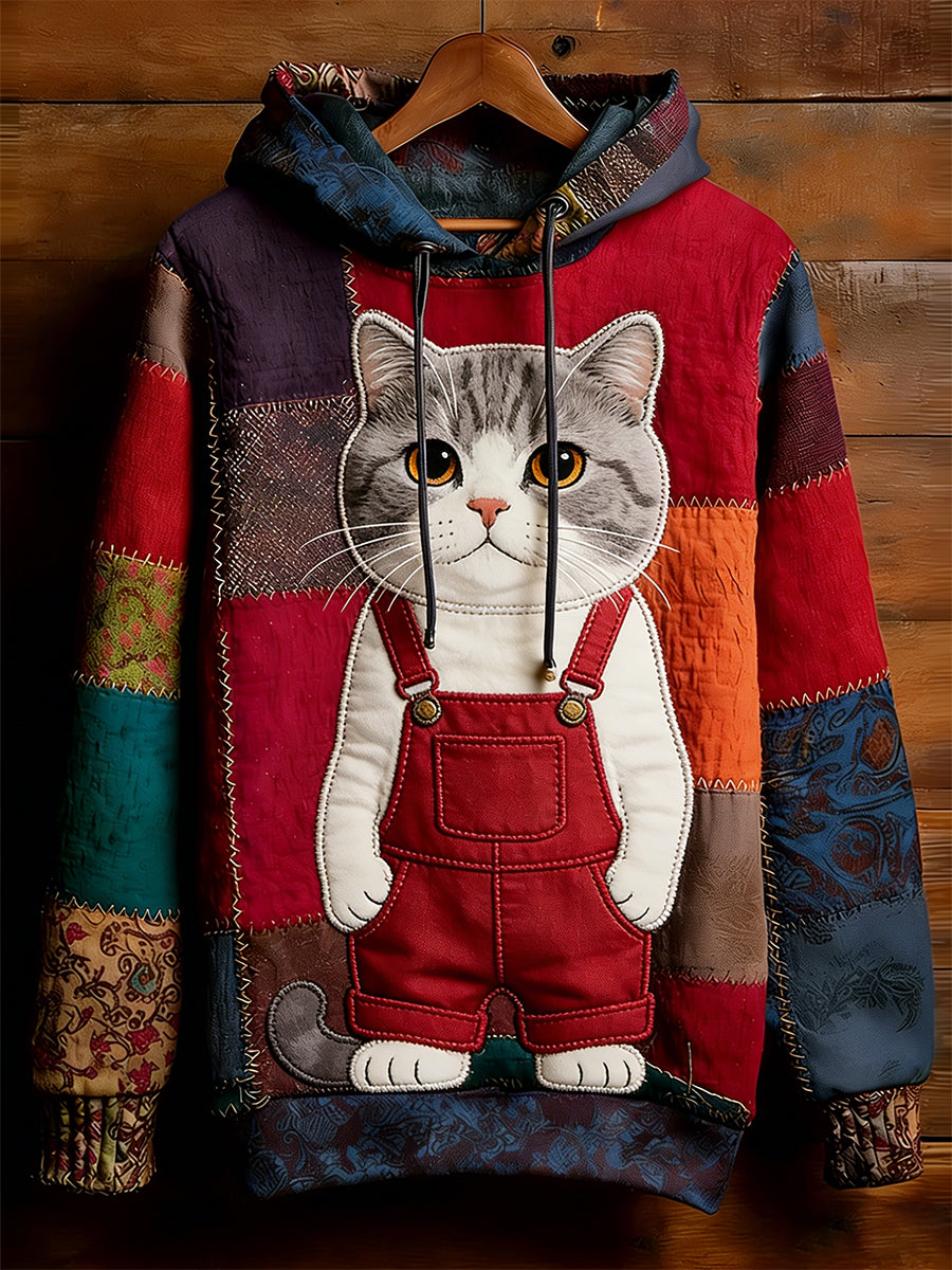 Unisex Retro Animal Art Print Komfortabel Casual Sweatshirt