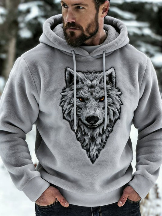 Mænds Viking Flannel Hoodies