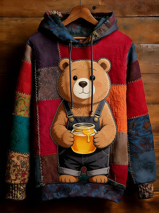 Unisex Retro Animal Art Print Komfortabel Casual Sweatshirt