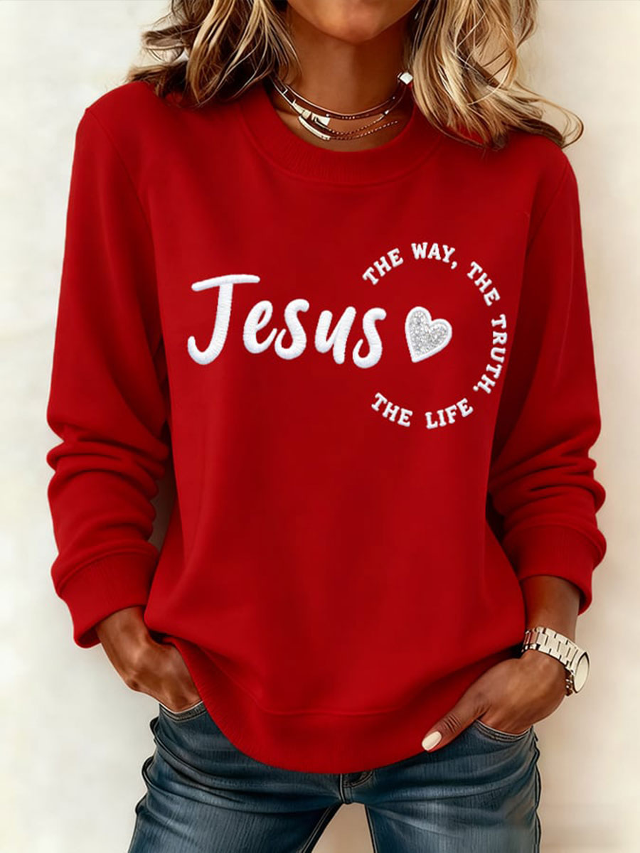 Kvinders Jesus den vej sandheden den læfe sweatshirt