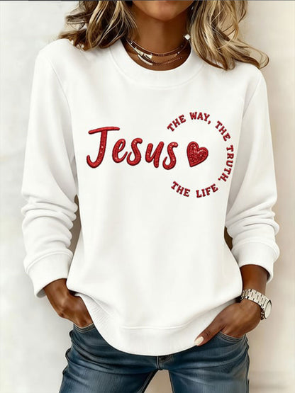 Kvinders Jesus den vej sandheden den læfe sweatshirt