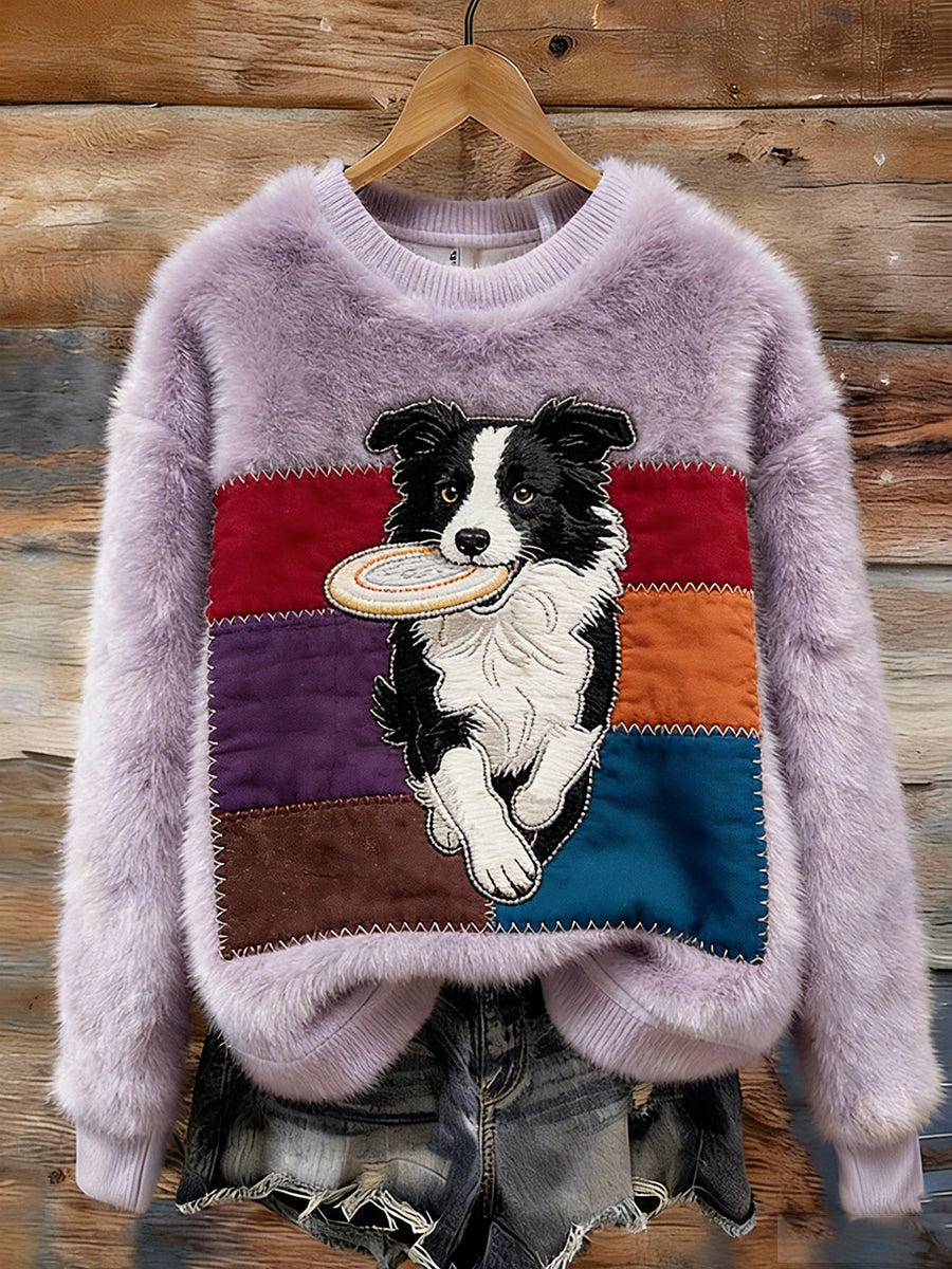 Kvinders Retro Animal Art Print Komfortable Flannel øverst