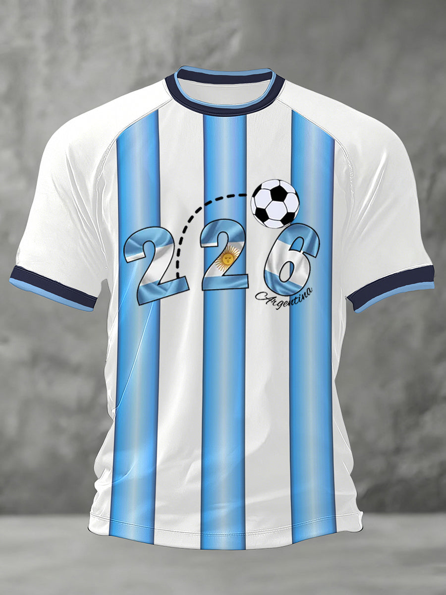 Mænds 2026 fodbold spil gave til fodbold fans Casual Tee