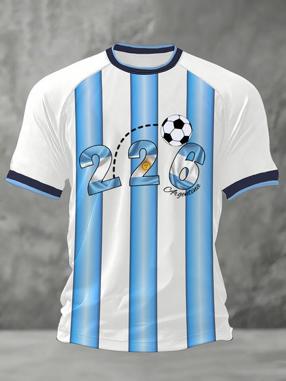 Mænds 2026 fodbold spil gave til fodbold fans Casual Tee