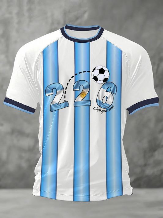 Mænds 2026 fodbold spil gave til fodbold fans Casual Tee