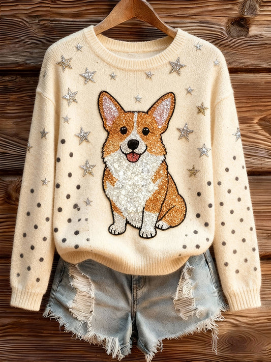 Kvinders Corgi hunde topper