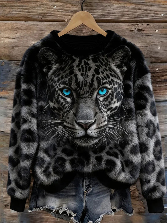 Kvinders dyr kunst Print Casual Sweatshirt