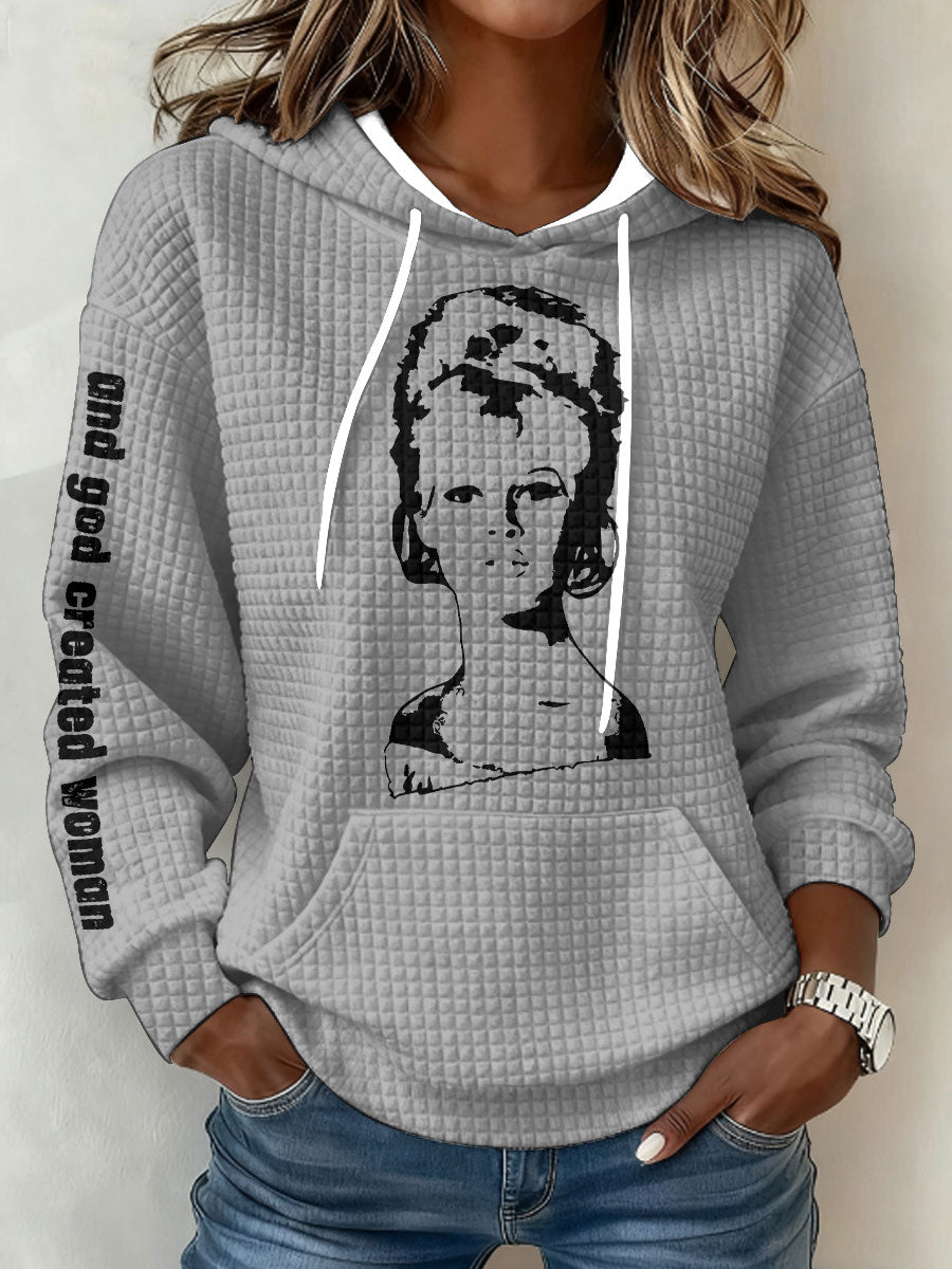 Kvinders BB Sexy For evigt kunst trykt sweatshirt