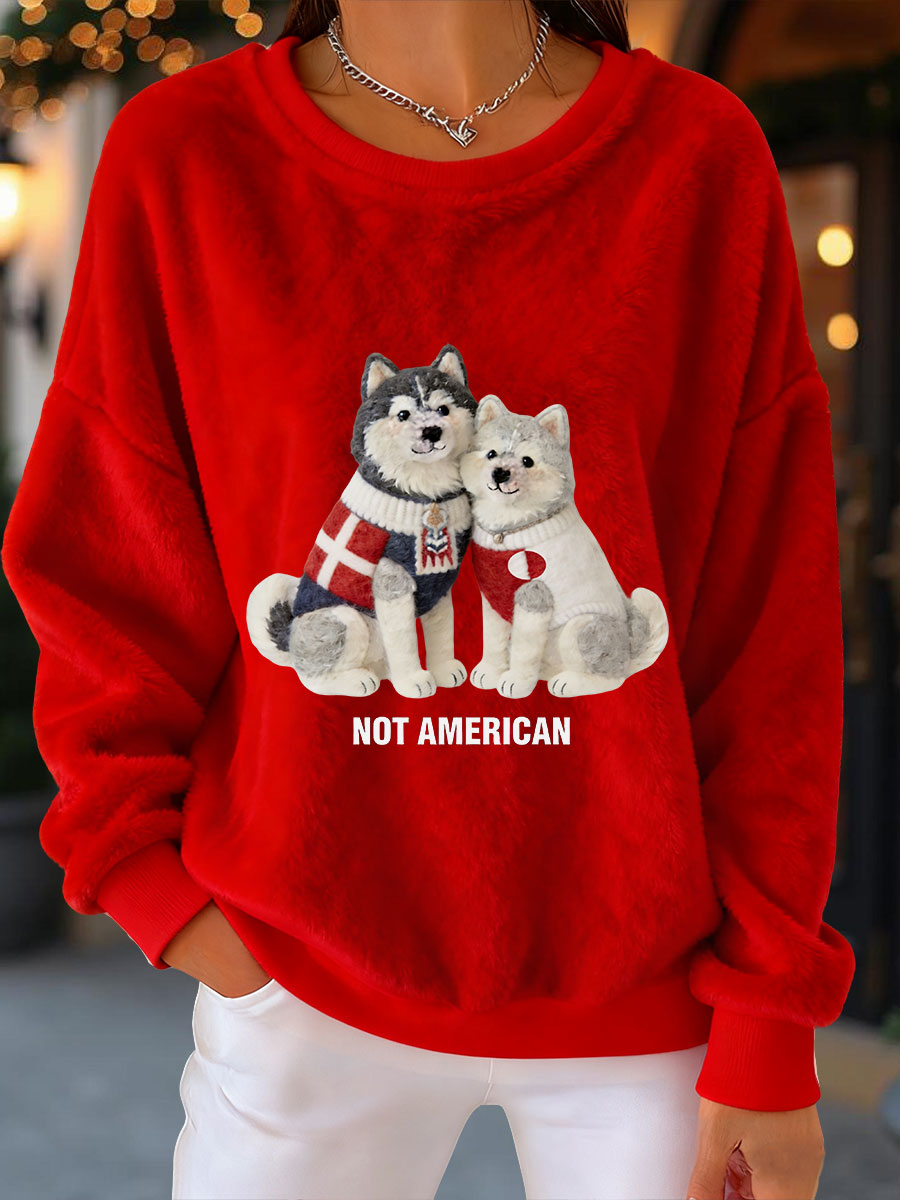 Grønlands hunde Flannel Sweatshirt