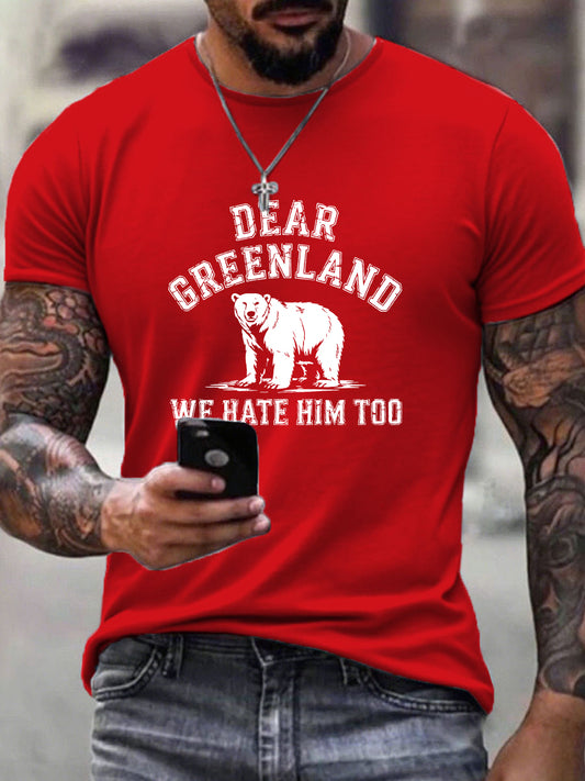 Mænds Grønland T-shirte