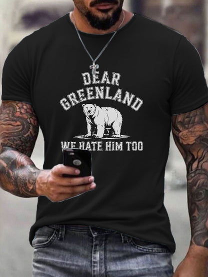 Mænds Grønland T-shirte