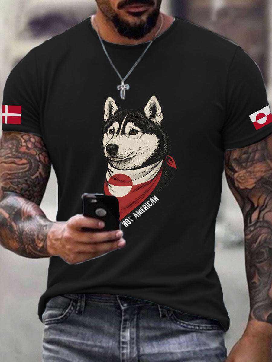 Mænds Grønland Hunde T-shirte