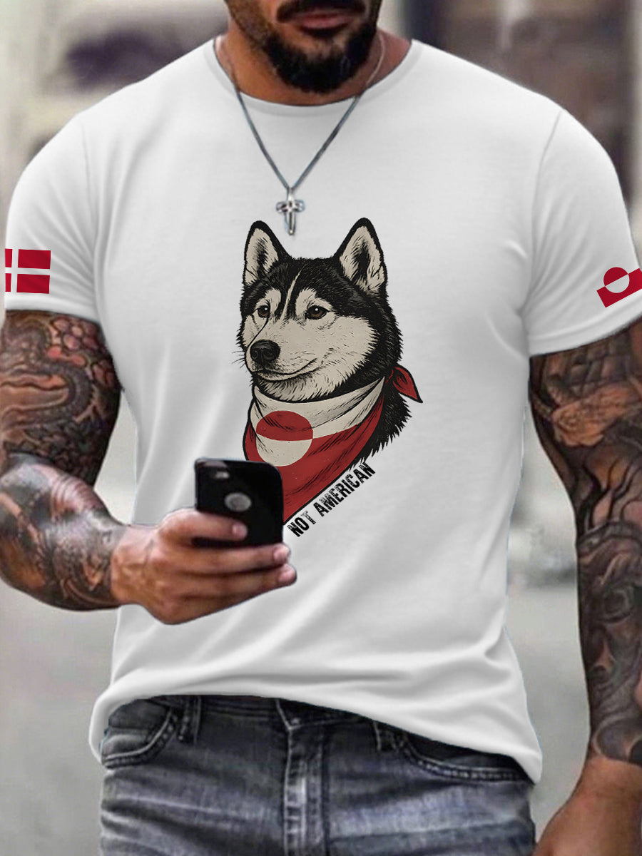 Mænds Grønland Hunde T-shirte