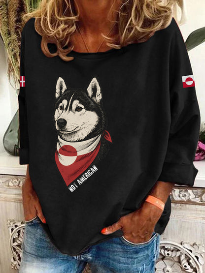 Grønland hund langærme T-shirt