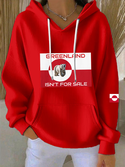 Kvinder Grønland er ikke til salg Print Moodie Print