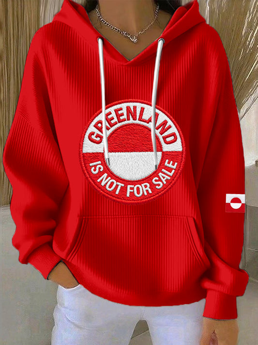 Kvinder Grønland er ikke til salg Broderi mønster hætteri