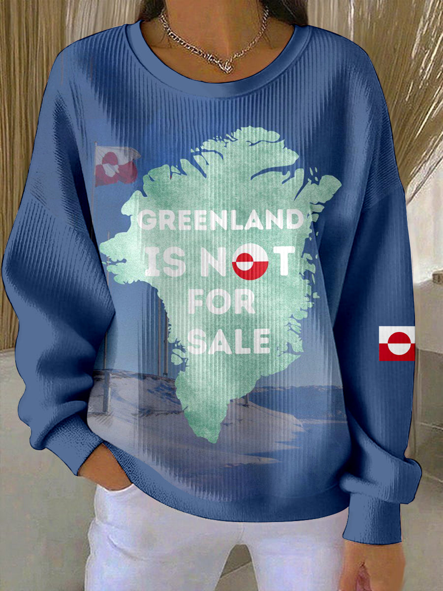 Kvinder Grønland er ikke til salg Print Sweatshirt