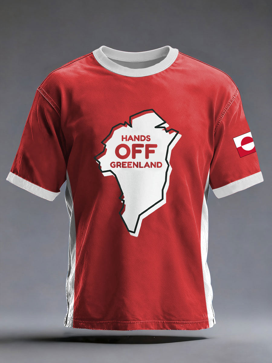 Mænds Grønland trykt Casual T-shirt