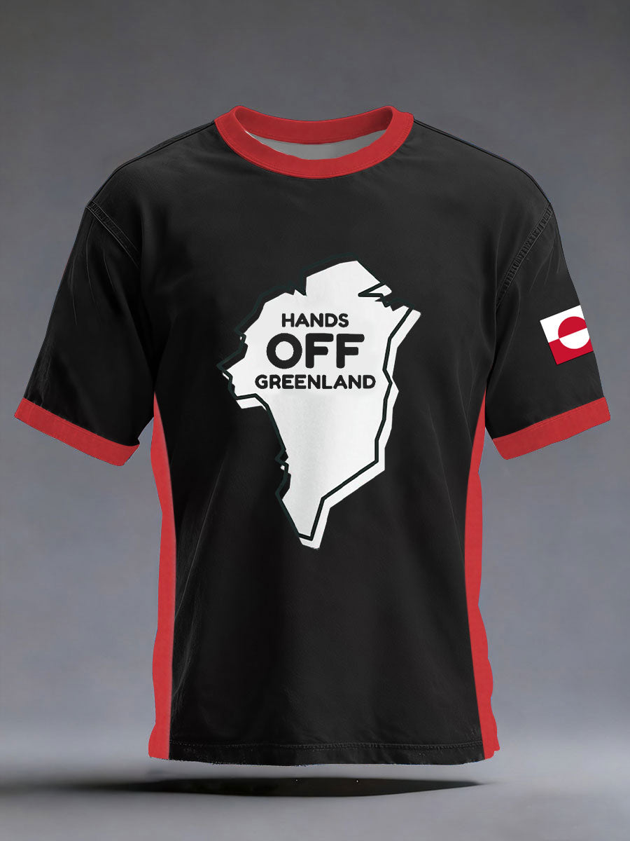 Mænds Grønland trykt Casual T-shirt
