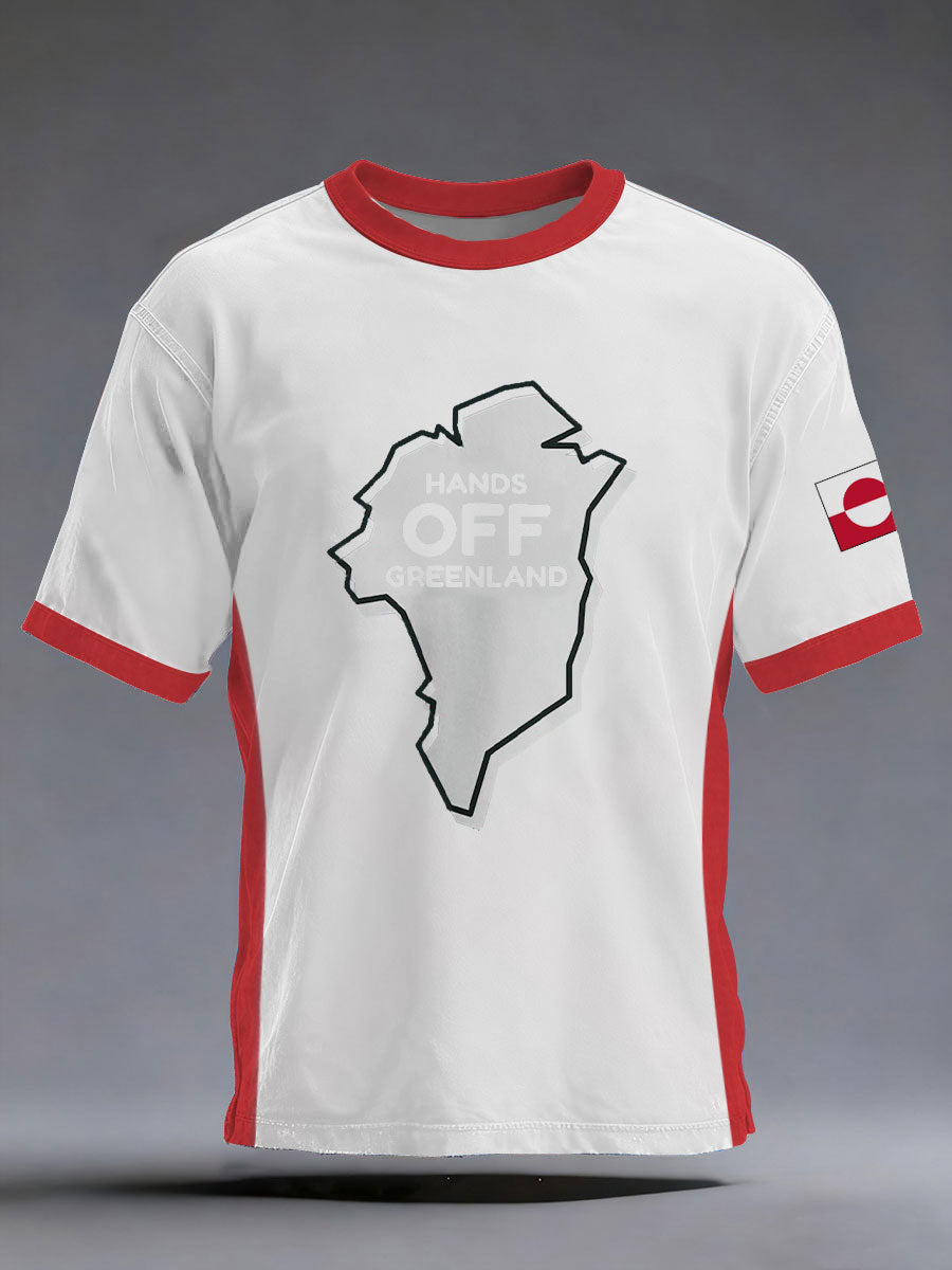 Mænds Grønland trykt Casual T-shirt