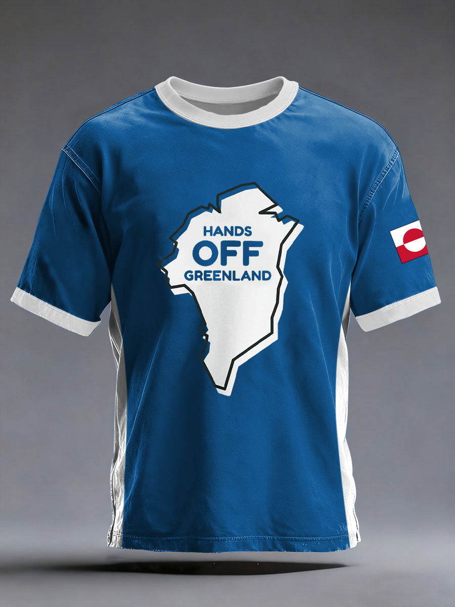 Mænds Grønland trykt Casual T-shirt