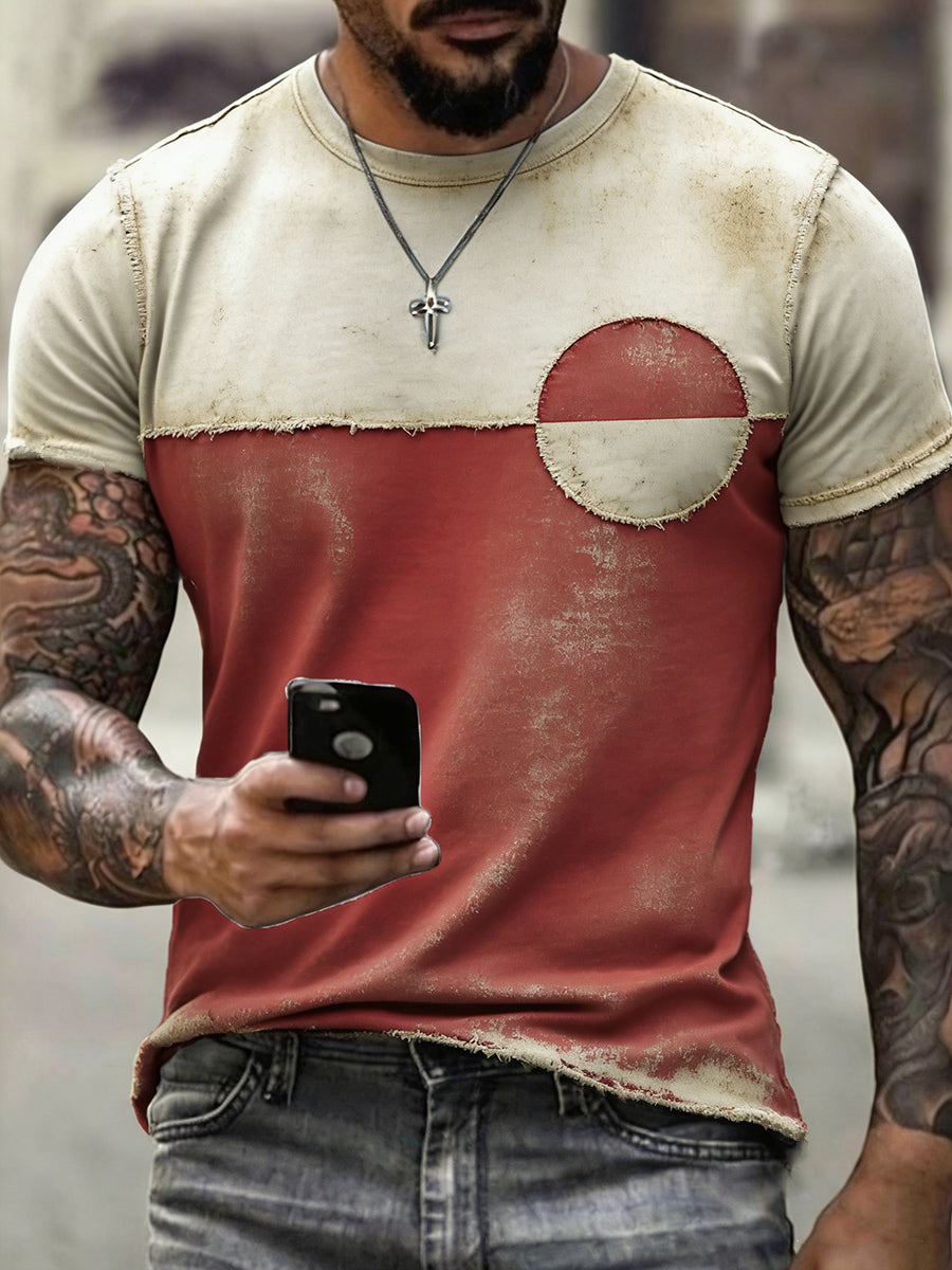 Mænds Grønland Vintage Vasket T-shirt