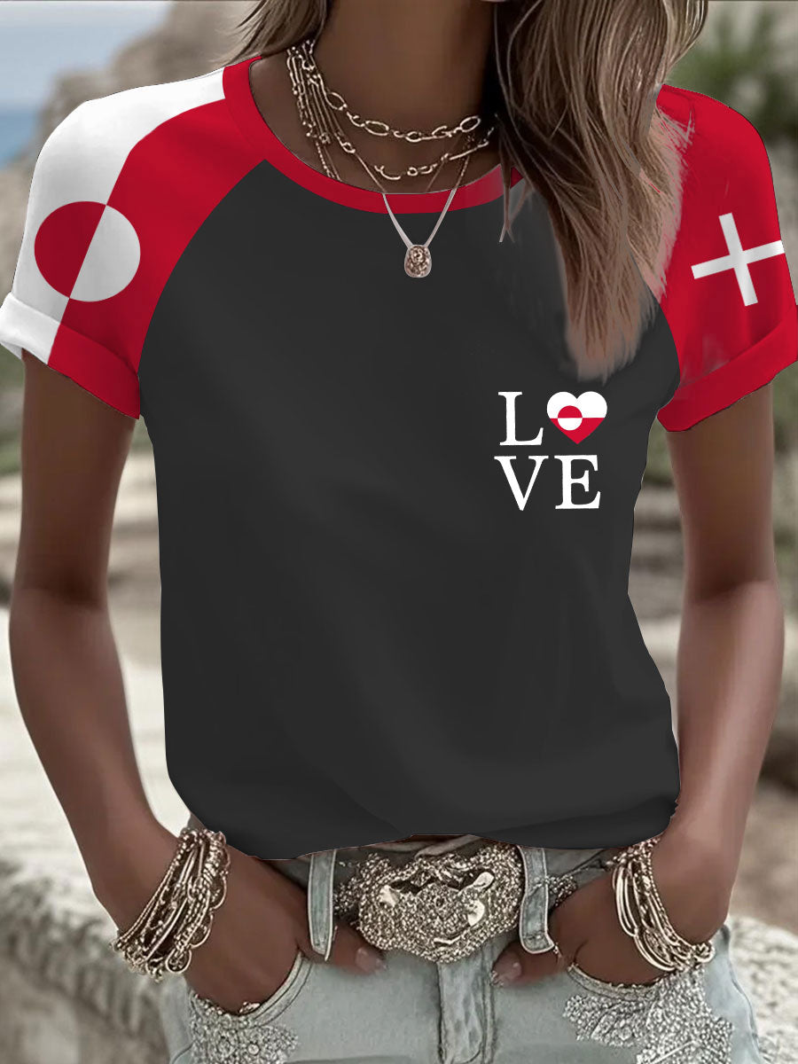 Kvinders danske Grønland T-shirt