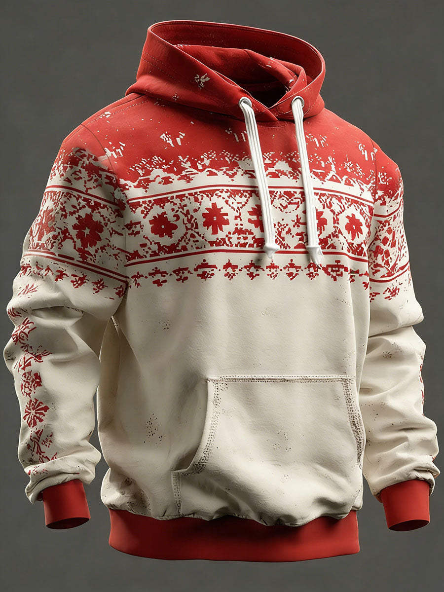 Mænds Grønland Mønster trykt Casual Hoodies