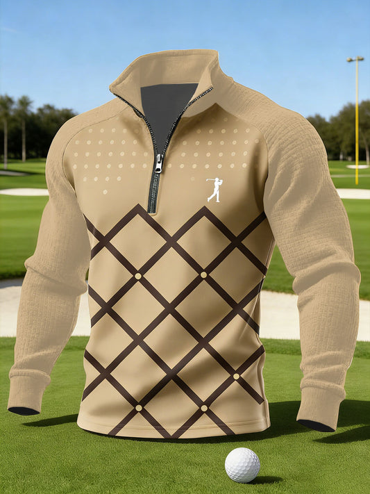 Mænds Vintage Business Style Printed Casual Sweatshirt