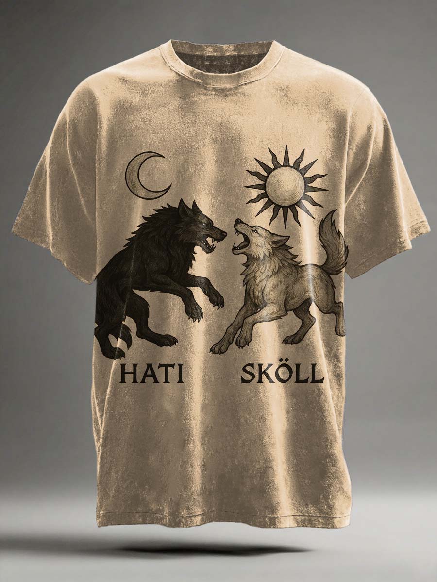Nordisk mytologi trykt Casual Short Sleeve T-shirt