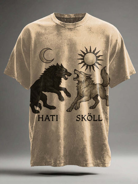 Nordisk mytologi trykt Casual Short Sleeve T-shirt