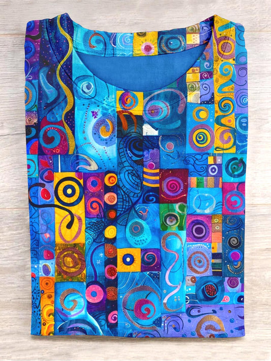 Unisex kunst grafisk Abstrakt design T-shirt