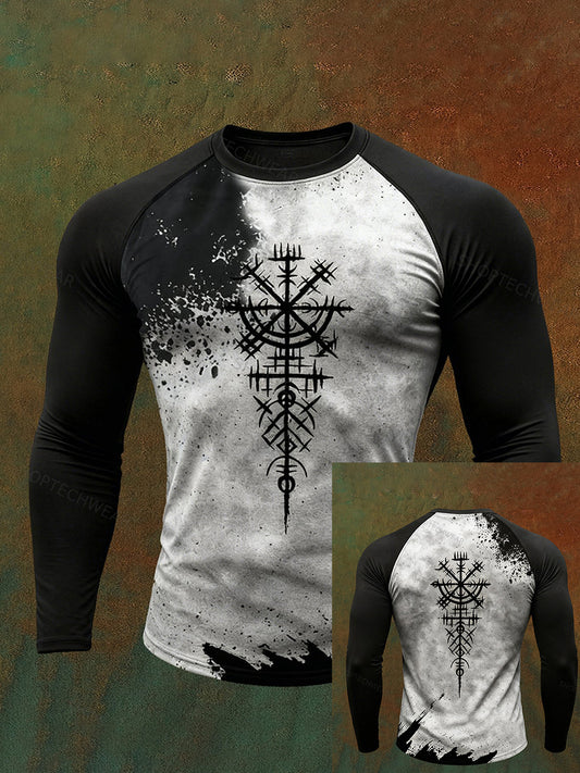 Herrens viking langærme T-shirt