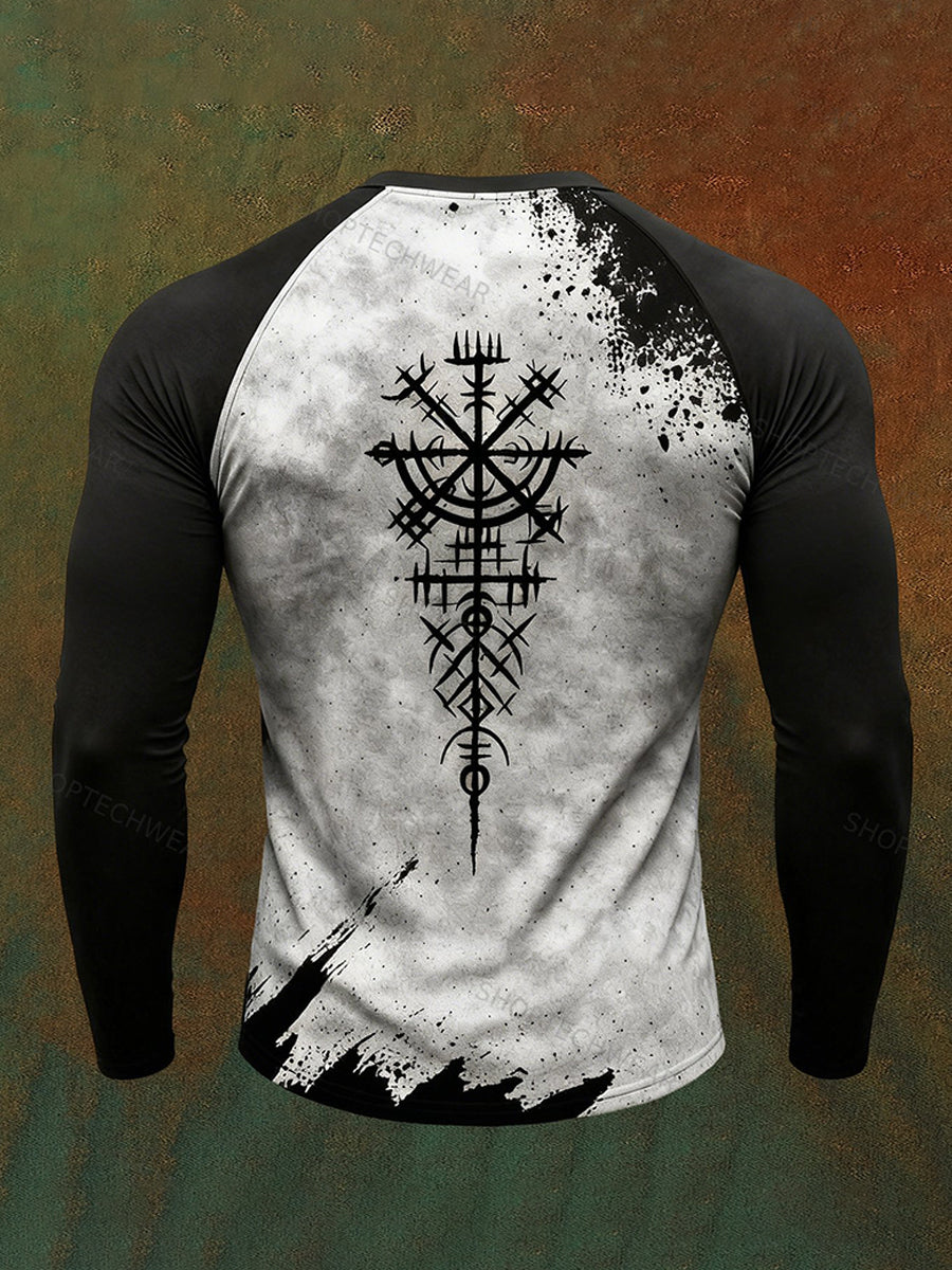 Herrens viking langærme T-shirt