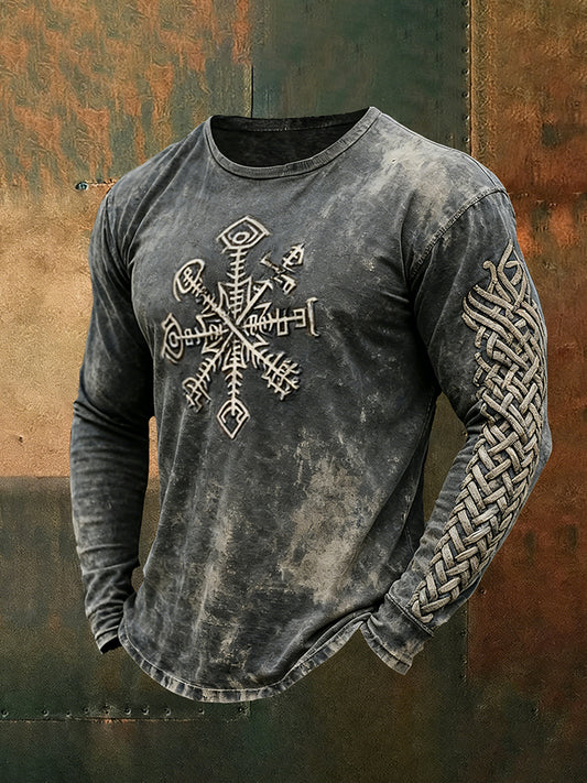 Herrens viking langærme T-shirt