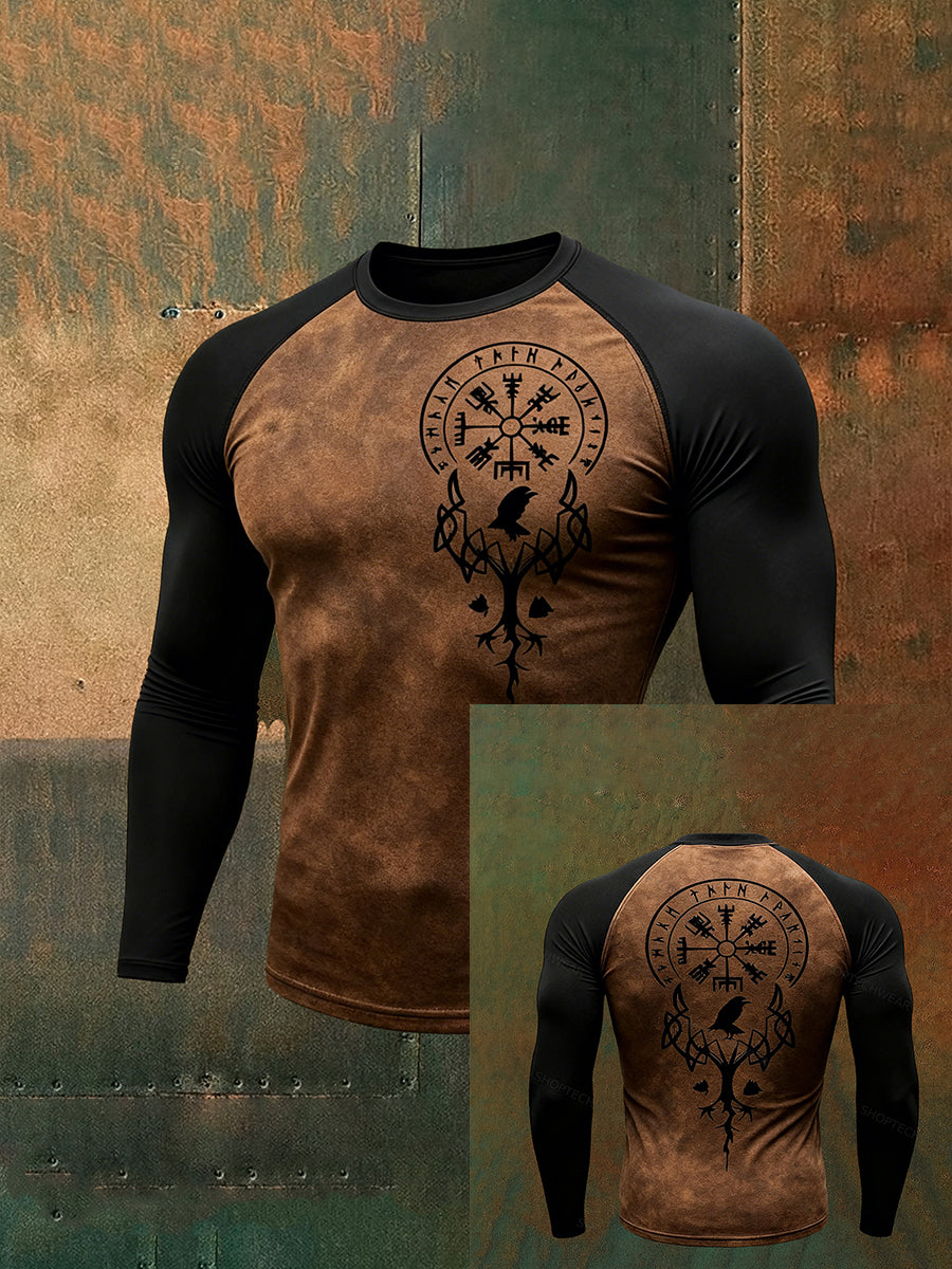 Herrens viking langærme T-shirt
