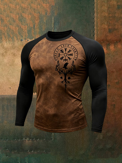 Herrens viking langærme T-shirt