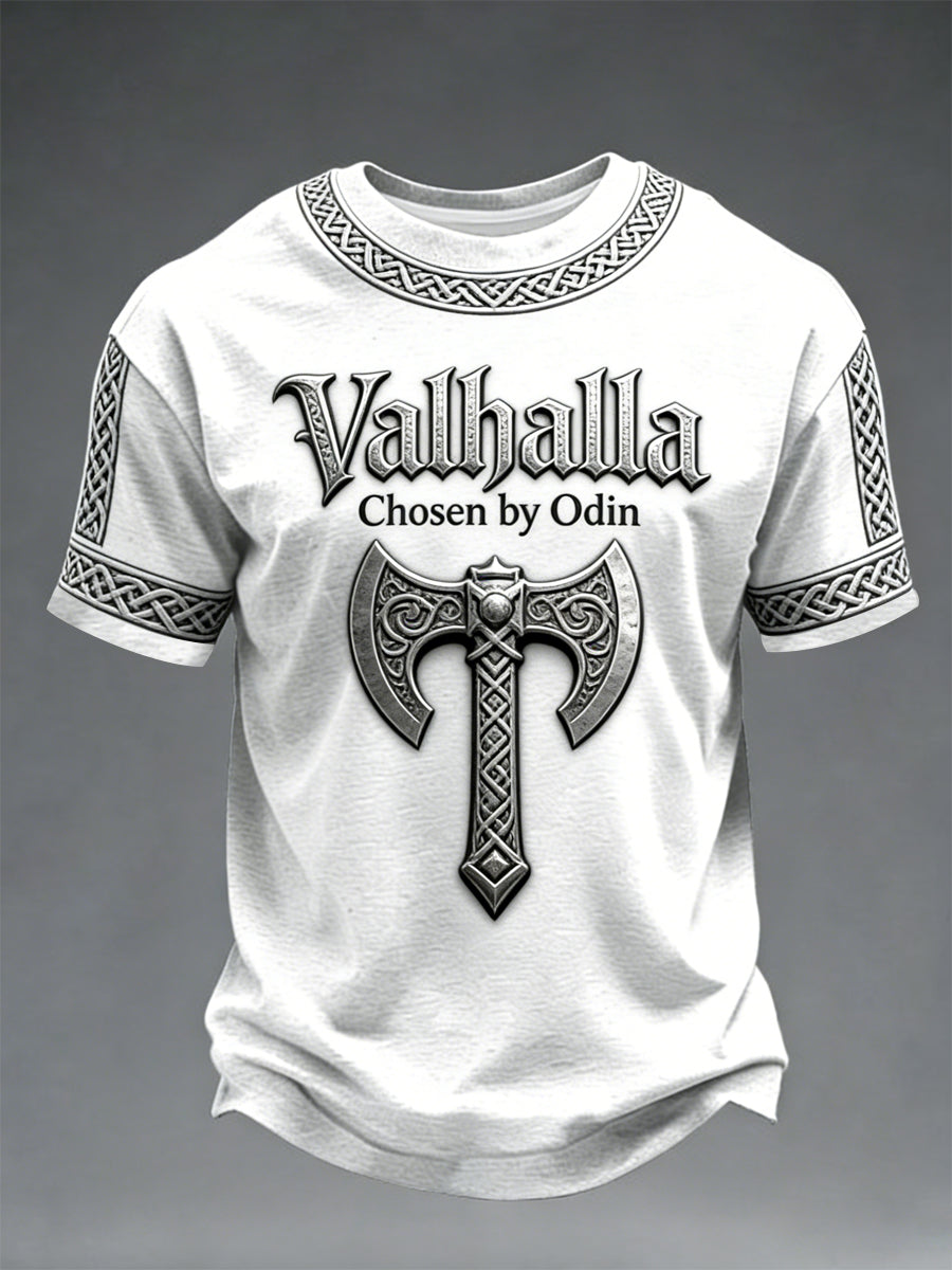 Mænds Viking-stil Valhalla T-shirte